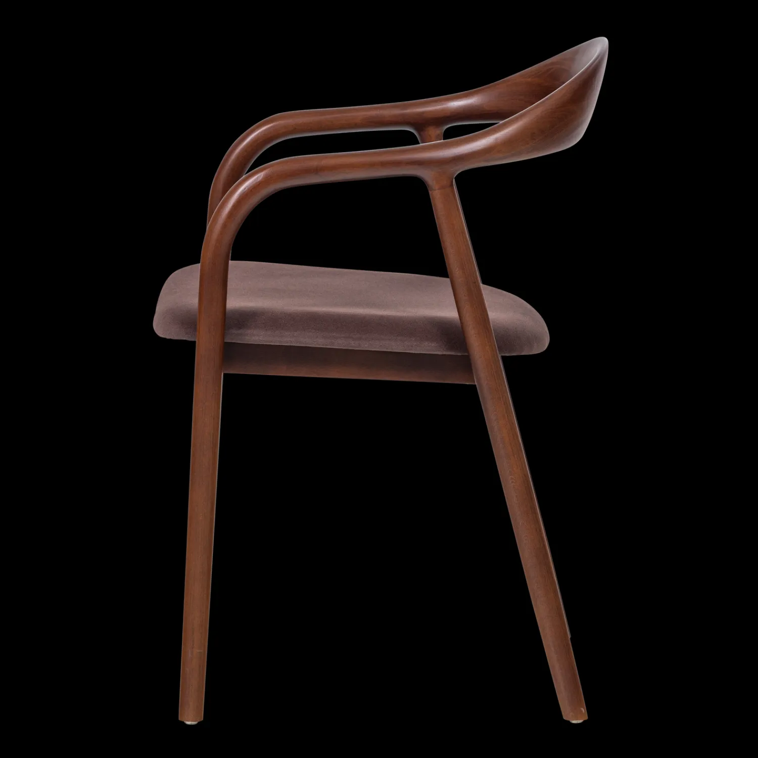 Eetkamerstoelen Met Armleuning-WOOOD Bran Eetkamerstoel Bruin