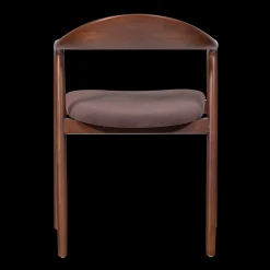 Eetkamerstoelen Met Armleuning-WOOOD Bran Eetkamerstoel Bruin