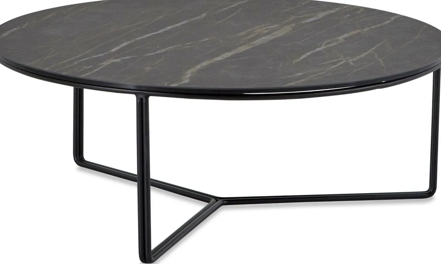 Ronde Salontafels-Montèl Breece Salontafel Noir desir bocciardato, zwart