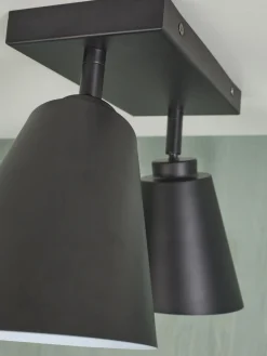 Industriële Plafondlampen|Plafondlampen-It's about RoMi Bremen 2 spots Plafondlamp Black