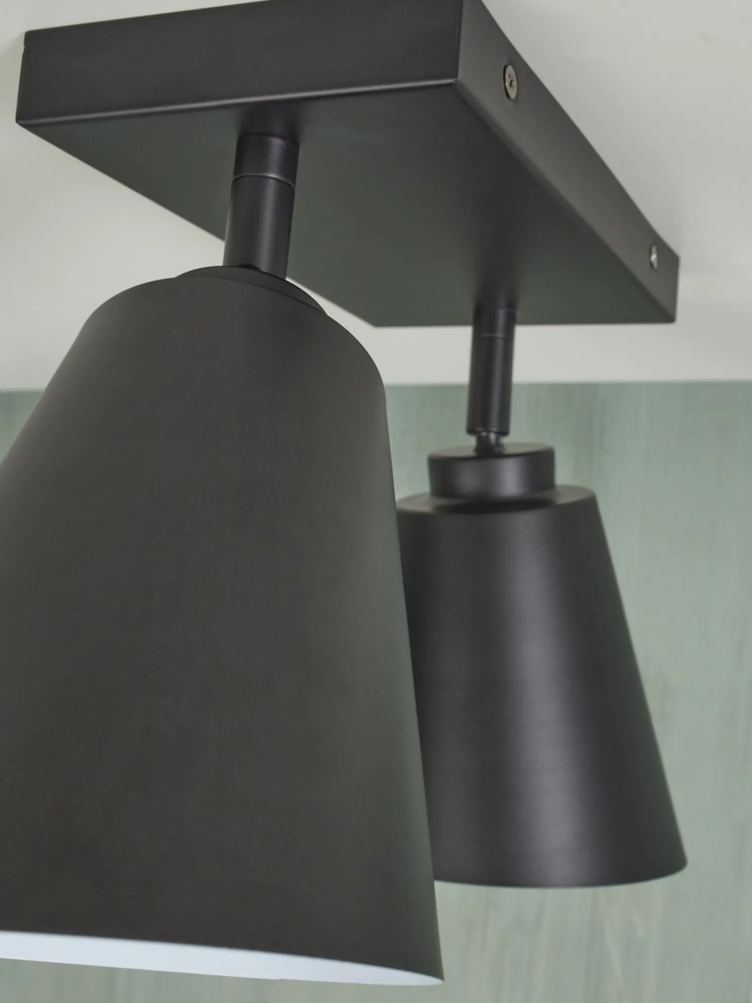 Industriële Plafondlampen|Plafondlampen-It's about RoMi Bremen 2 spots Plafondlamp Black