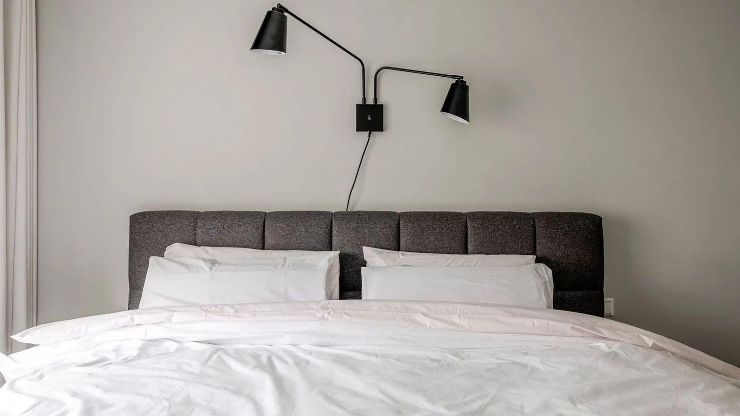 Industriële Wandlampen|Wandlampen-It's about RoMi Bremen 2 spots Wandlamp Black