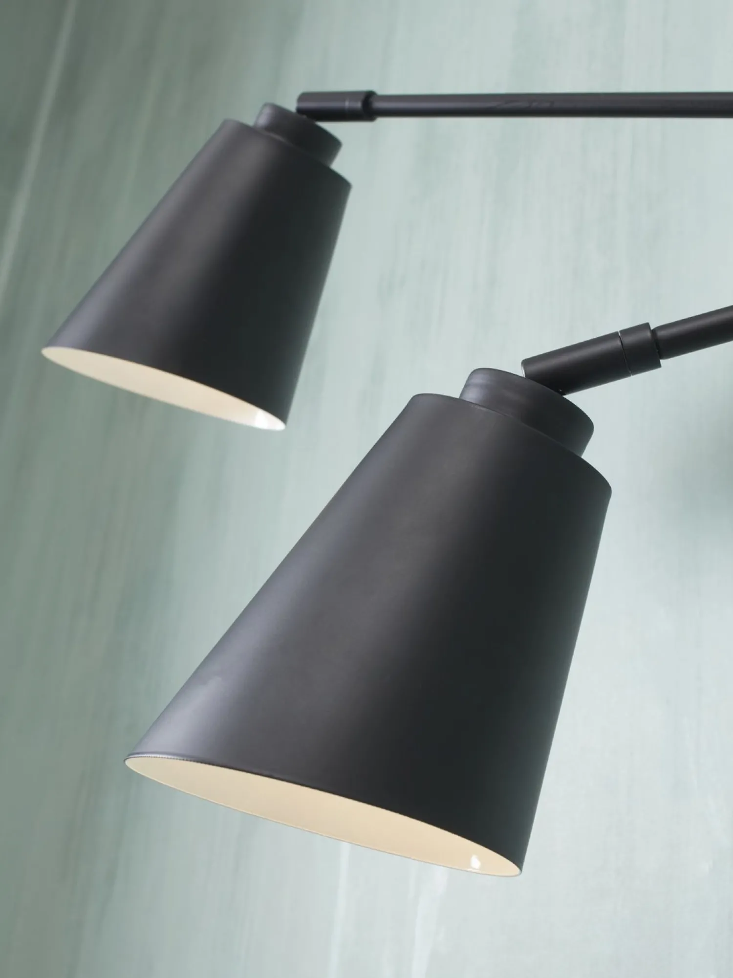 Industriële Wandlampen|Wandlampen-It's about RoMi Bremen 2 spots Wandlamp Black