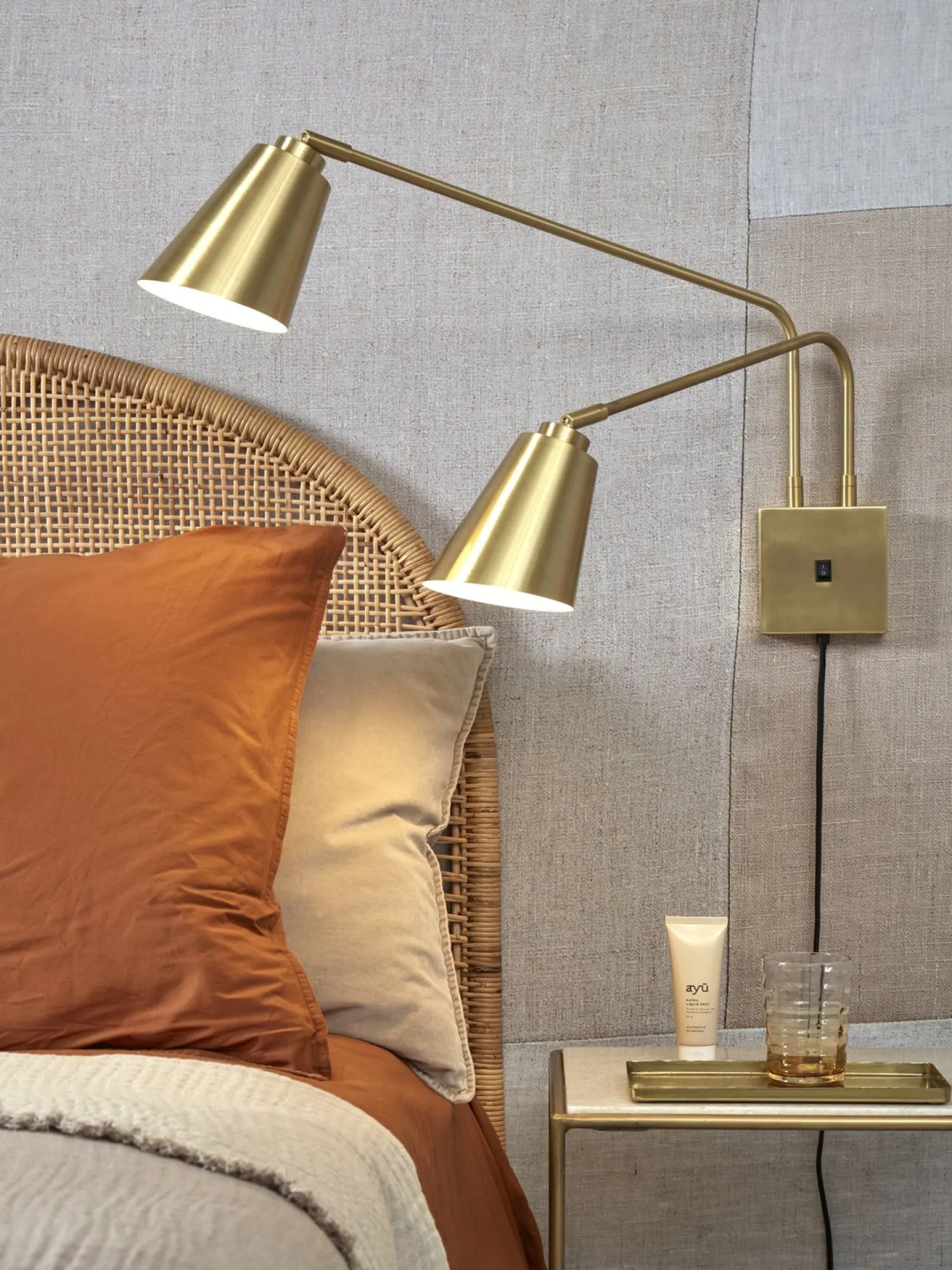 Wandlampen|Wandlampen-It's about RoMi Bremen 2 spots Wandlamp Gold