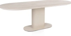 Ovale Eettafels-XOOON Brianto Eettafel Creme