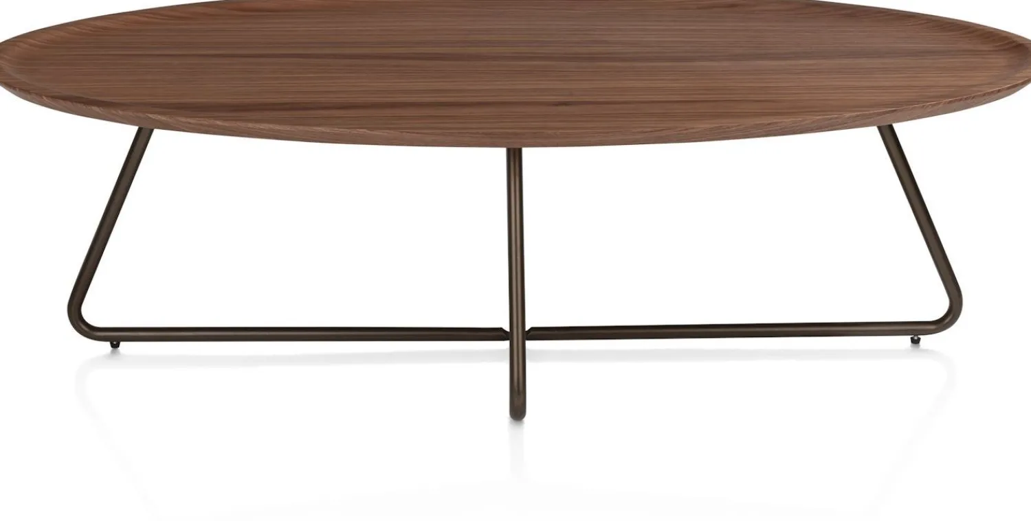 Ovale Salontafels-XOOON Brianza Salontafel Bruin