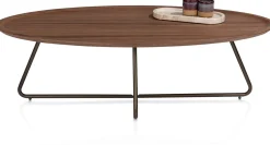 Ovale Salontafels-XOOON Brianza Salontafel Bruin