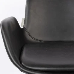 Leren Barkrukken|Barkrukken Met Armleuning-Zuiver Brit LL (set van 2) Barkruk Black
