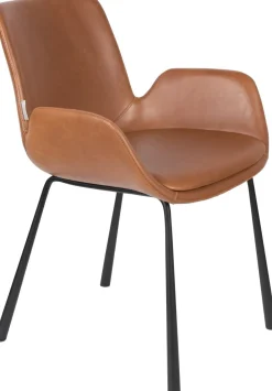 Eetkamerstoelen Met Armleuning-Zuiver Brit (set van 2) Eetkamerstoel Brown
