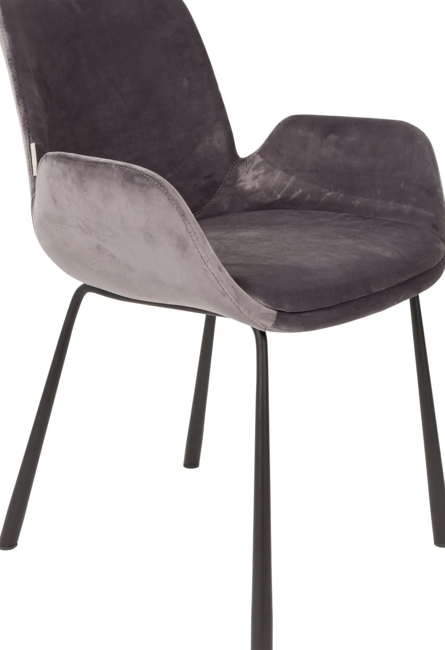 Eetkamerstoelen Met Armleuning-Zuiver Brit (set van 2) Eetkamerstoel Dark Grey