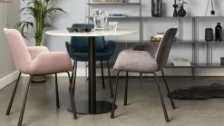 Eetkamerstoelen Met Armleuning-Zuiver Brit (set van 2) Eetkamerstoel Dark Grey