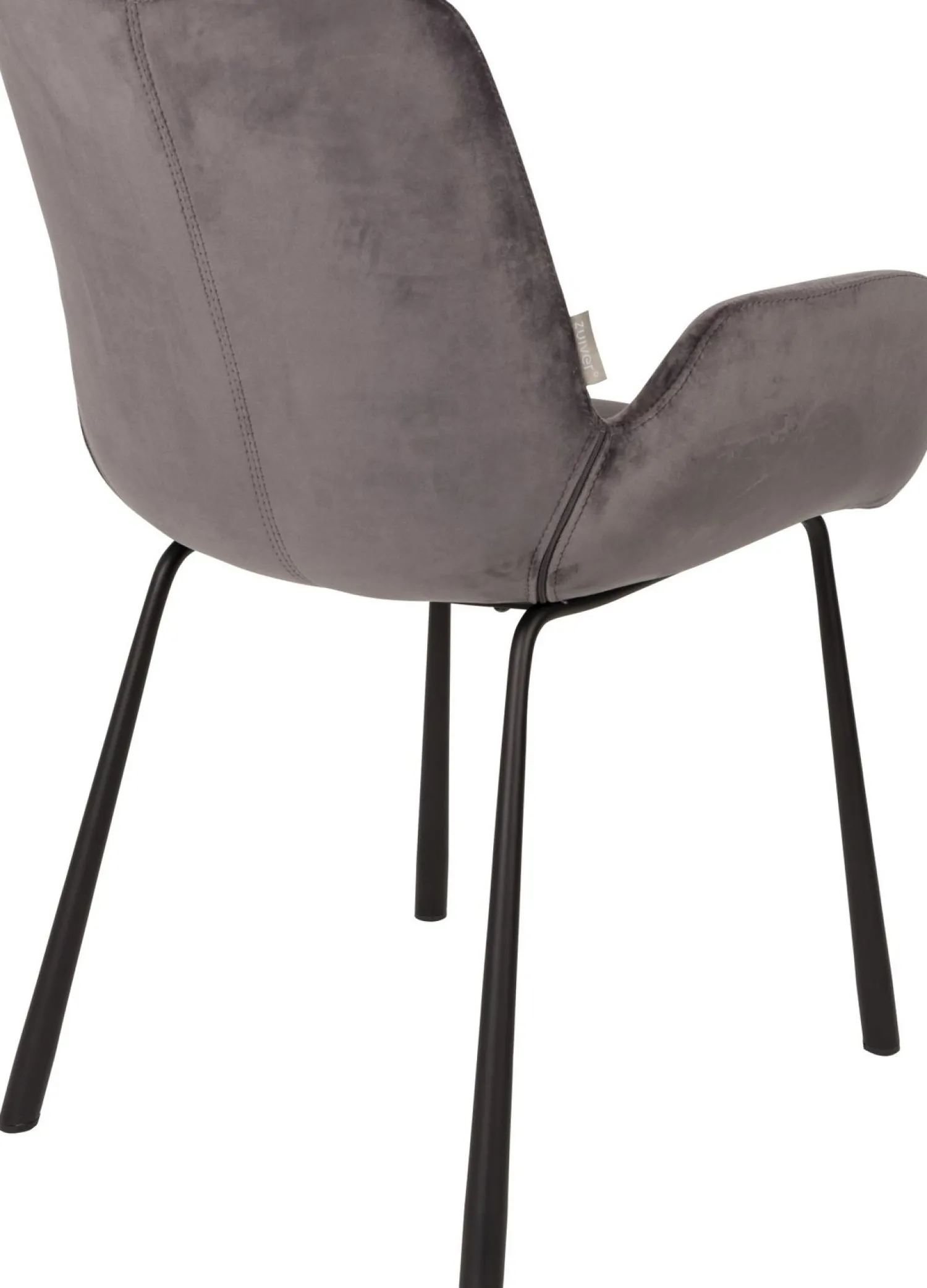 Eetkamerstoelen Met Armleuning-Zuiver Brit (set van 2) Eetkamerstoel Dark Grey