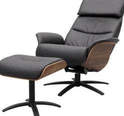 Relaxfauteuils-Trendhopper Brixen Relaxfauteuil Semi Black