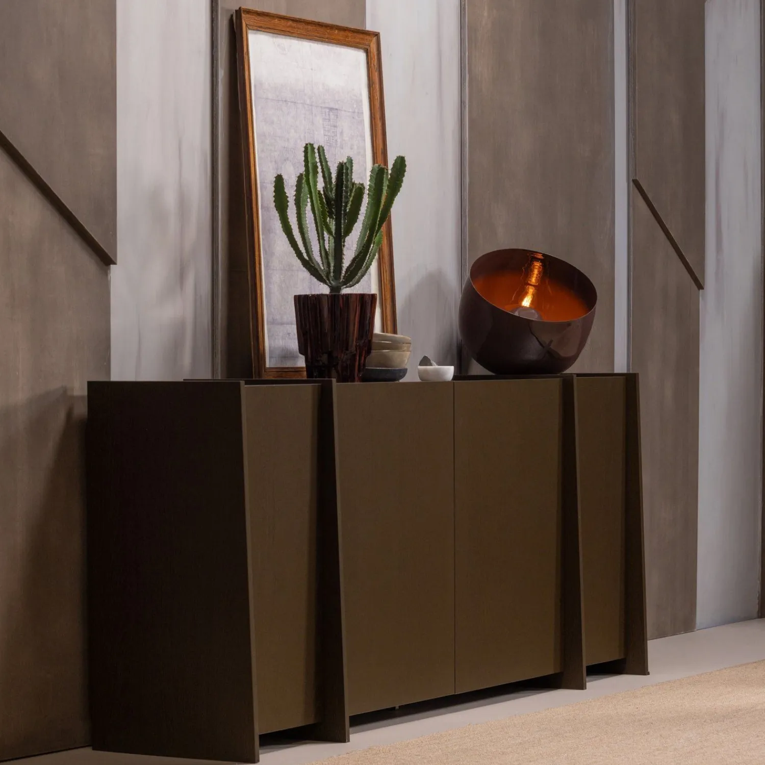 Dressoirs-WOOOD Brock Dressoir Bruin