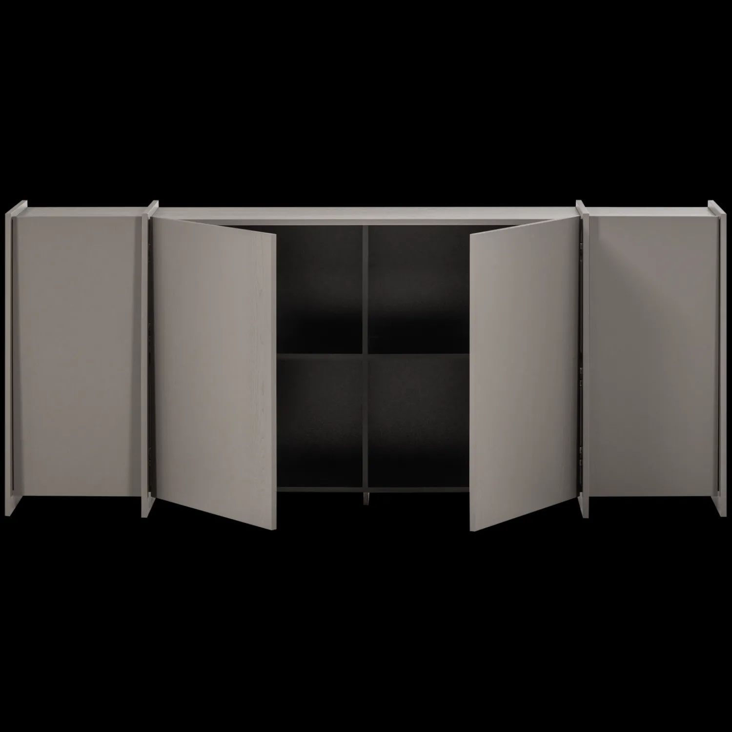 Dressoirs-WOOOD Brock Dressoir Grijs