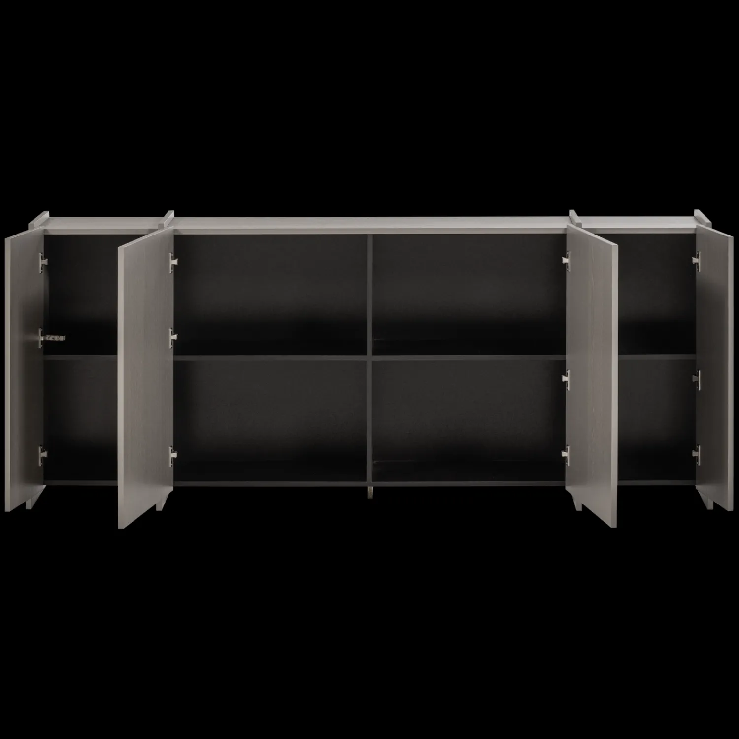 Dressoirs-WOOOD Brock Dressoir Grijs