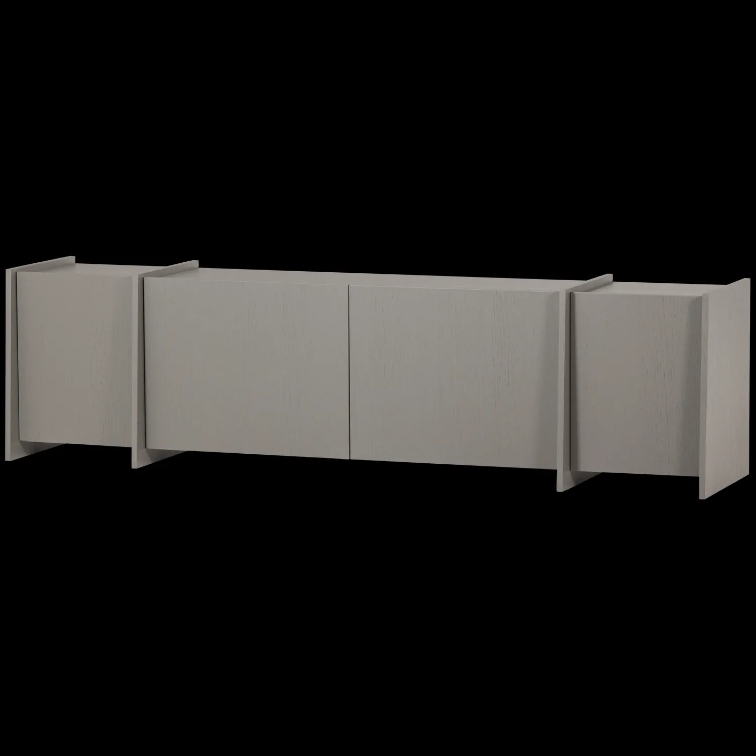 Tv-Meubels-WOOOD Brock Tv-meubel Grijs