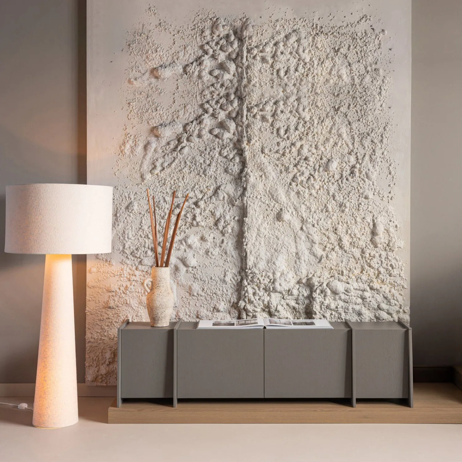 Tv-Meubels-WOOOD Brock Tv-meubel Grijs