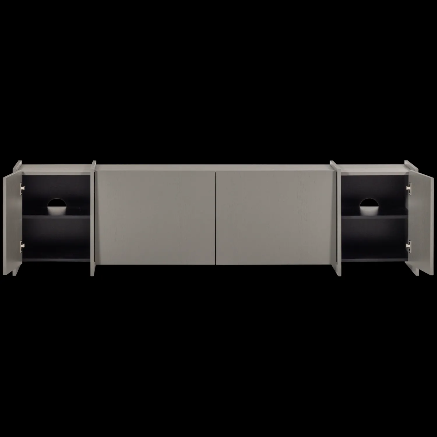 Tv-Meubels-WOOOD Brock Tv-meubel Grijs