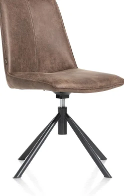 Draaibare Eetkamerstoelen|Eetkamerstoelen Zonder Armleuning-Henders en Hazel Brody Eetkamerstoel Bruin