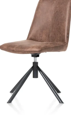 Draaibare Eetkamerstoelen|Eetkamerstoelen Zonder Armleuning-Henders en Hazel Brody Eetkamerstoel Bruin