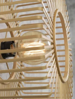 Industriële Wandlampen|Wandlampen-Good&Mojo Bromo Bamboo Wandlamp Natural