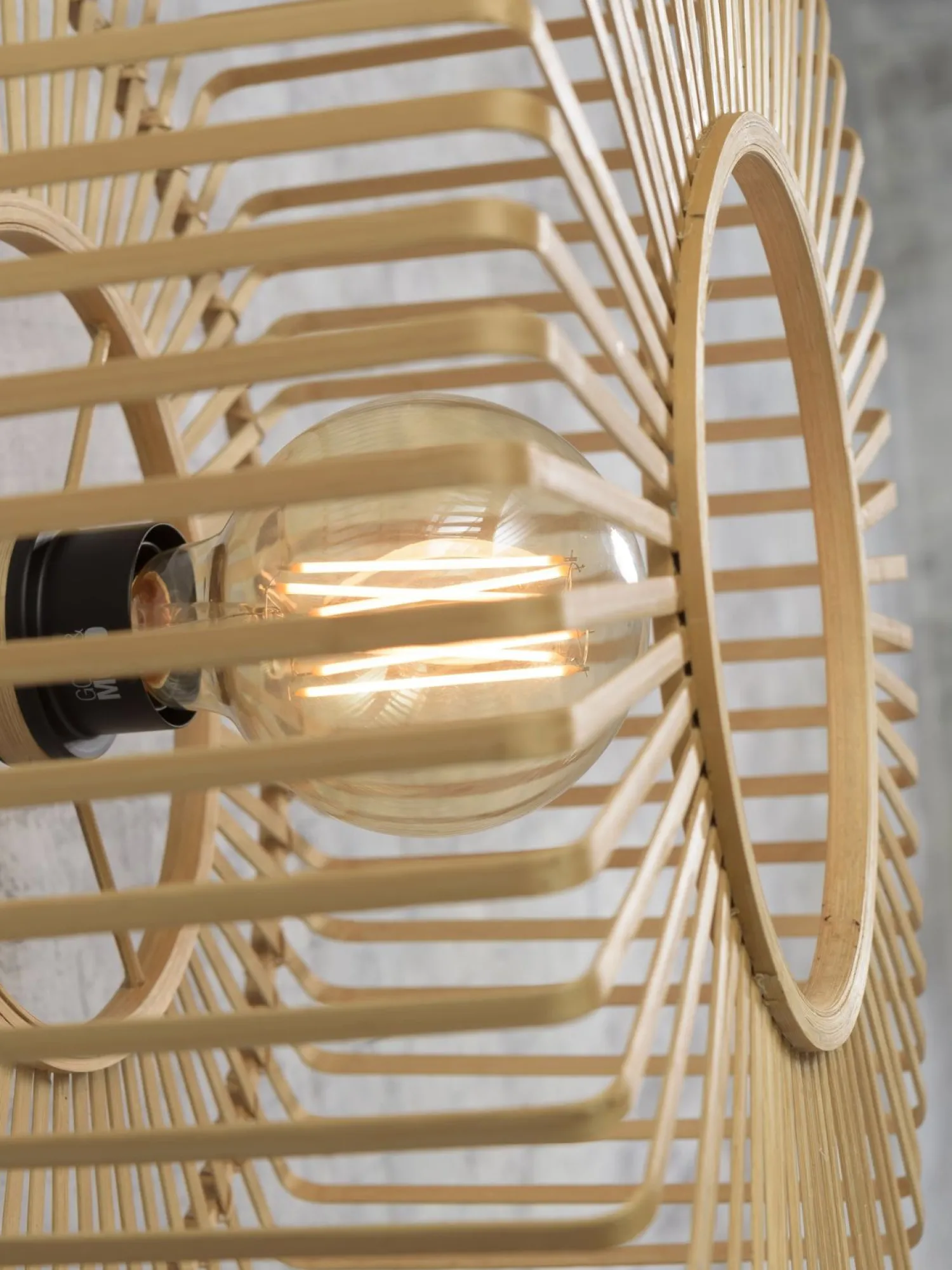 Industriële Wandlampen|Wandlampen-Good&Mojo Bromo Bamboo Wandlamp Natural