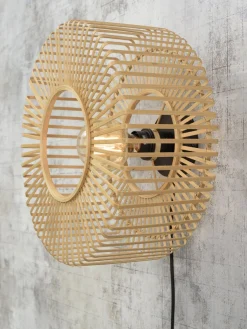Industriële Wandlampen|Wandlampen-Good&Mojo Bromo Bamboo Wandlamp Natural