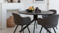 Ronde Eettafels-Trendhopper Bruno Eettafel Zwart