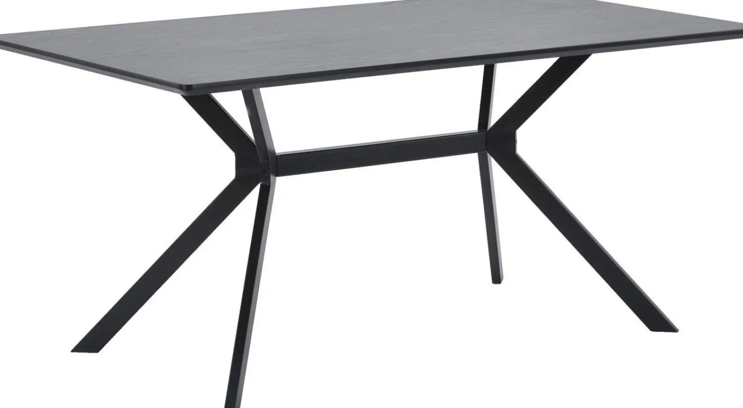 Rechthoekige Eettafels|Ronde Eettafels-WOOOD Bruno Eettafel Zwart