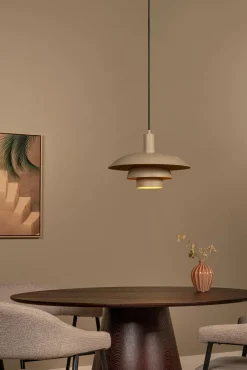 Industriële Hanglampen|Industriële Hanglampen-Lucide Bruno Hanglamp Taupe