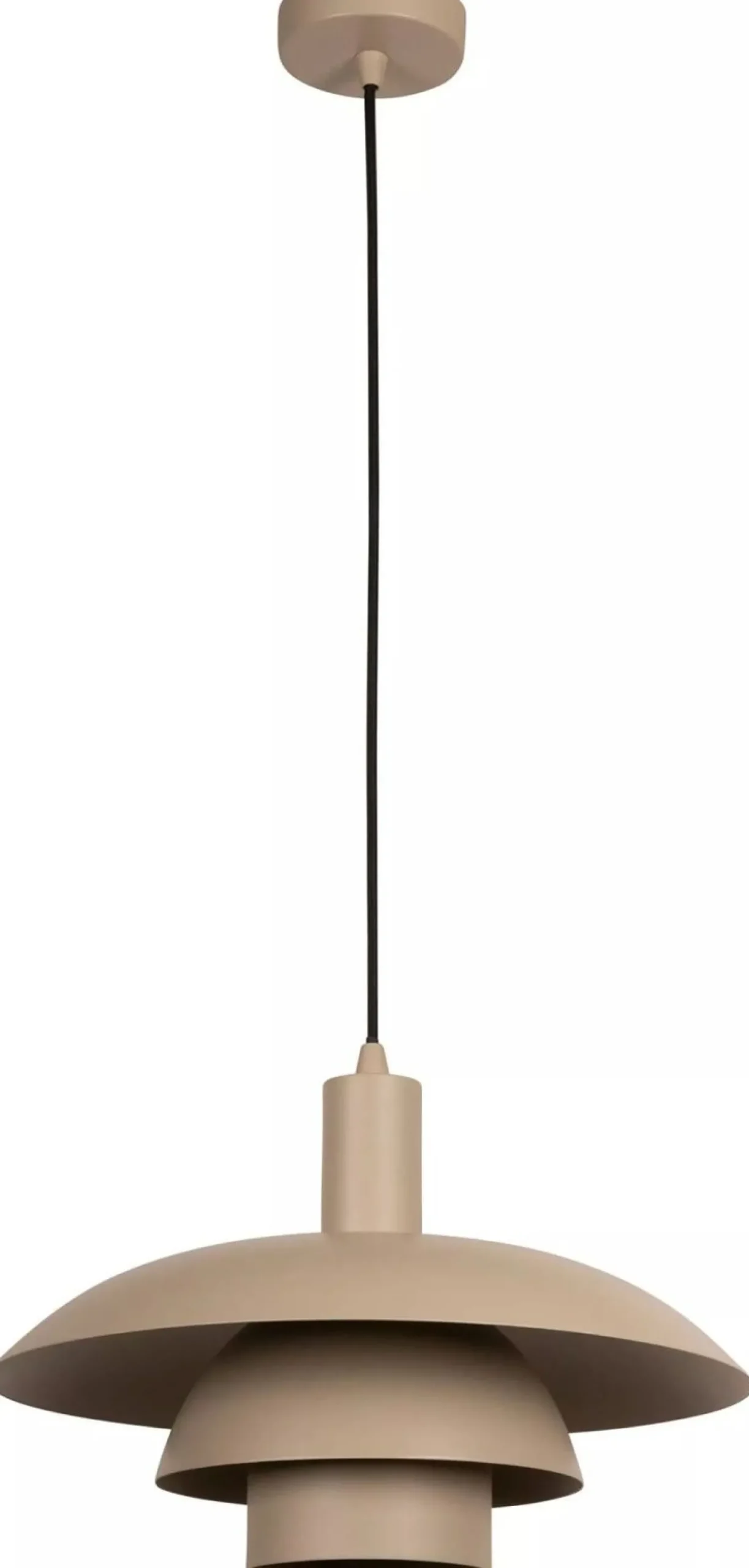 Industriële Hanglampen|Industriële Hanglampen-Lucide Bruno Hanglamp Taupe