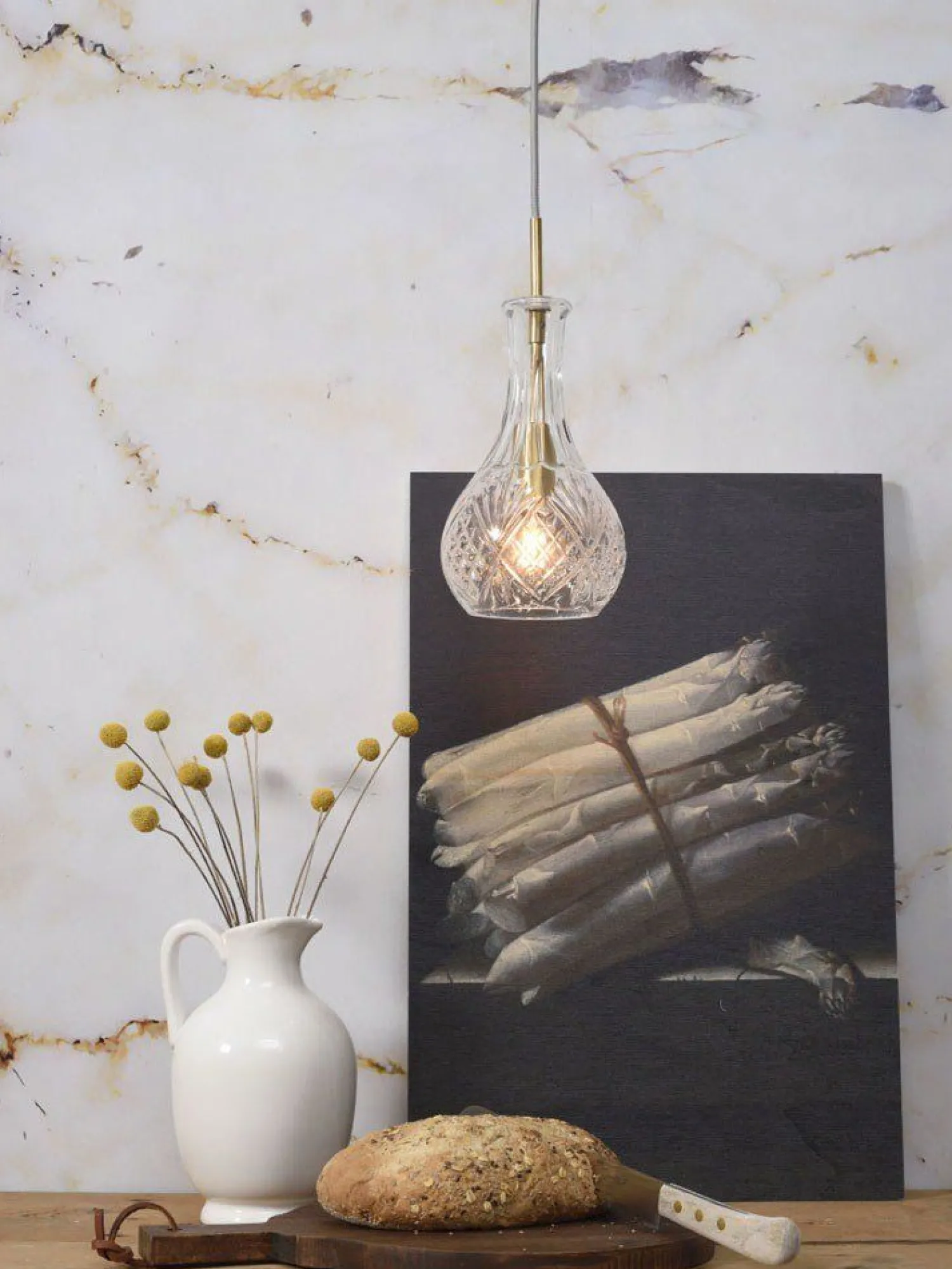 Glazen Hanglampen|Glazen Hanglampen-It's about RoMi Brussels Hanglamp goud