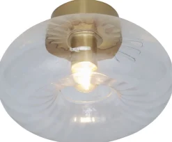 Plafondlampen|Plafondlampen-It's about RoMi Brussels Plafondlamp Transparent, Gold