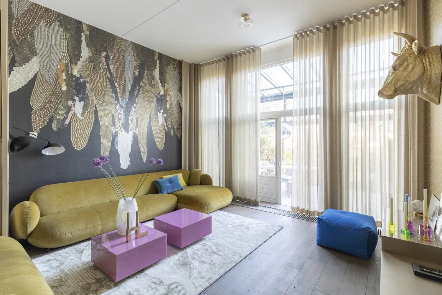 Plafondlampen|Plafondlampen-It's about RoMi Brussels Plafondlamp Transparent, Gold