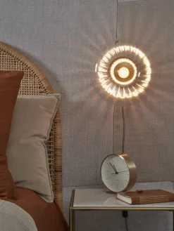 Industriële Wandlampen|Wandlampen-It's about RoMi Brussels Wandlamp Transparent, Gold