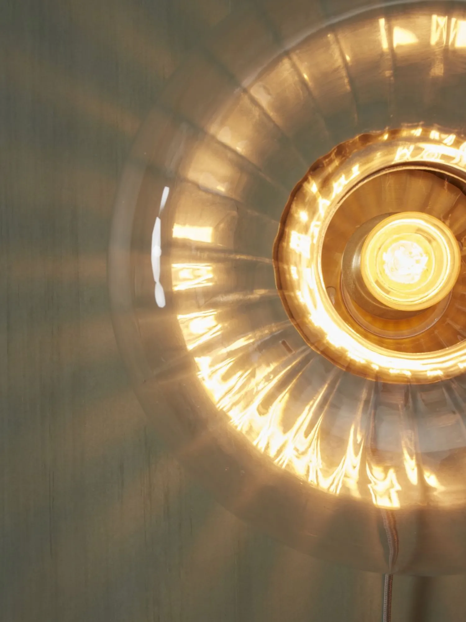 Industriële Wandlampen|Wandlampen-It's about RoMi Brussels Wandlamp Transparent, Gold