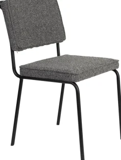 Eetkamerstoelen Zonder Armleuning-Zuiver Buddy (set van 2) Eetkamerstoel Zwart, Antraciet