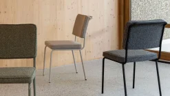 Eetkamerstoelen Zonder Armleuning-Zuiver Buddy (set van 2) Eetkamerstoel Zwart, Antraciet