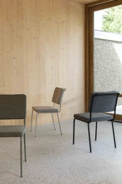 Eetkamerstoelen Zonder Armleuning-Zuiver Buddy (set van 2) Eetkamerstoel Zwart, Antraciet