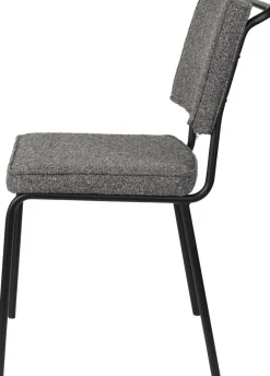Eetkamerstoelen Zonder Armleuning-Zuiver Buddy (set van 2) Eetkamerstoel Zwart, Antraciet