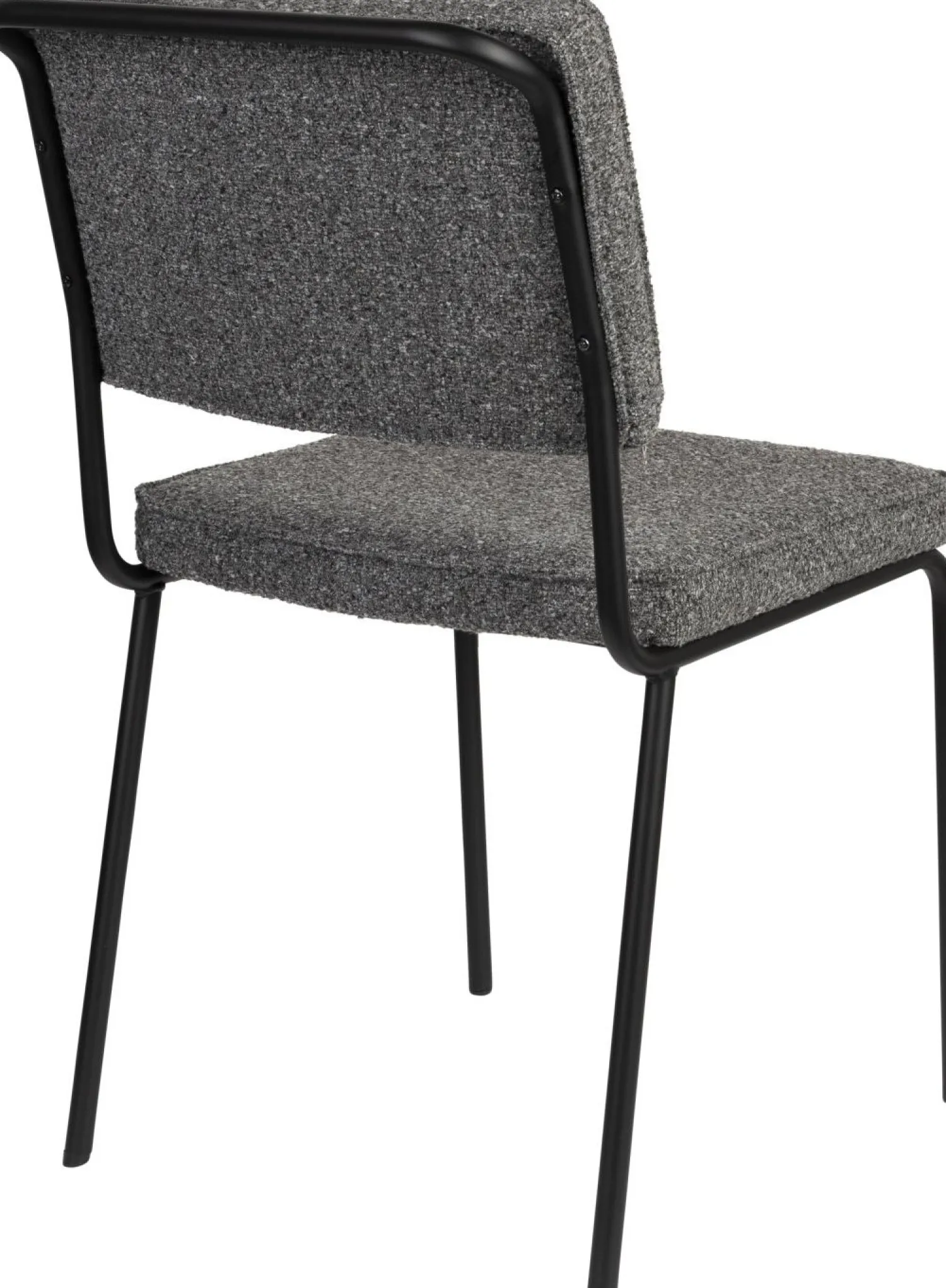 Eetkamerstoelen Zonder Armleuning-Zuiver Buddy (set van 2) Eetkamerstoel Zwart, Antraciet
