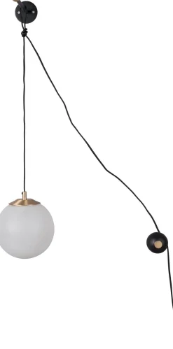 Wandlampen|Wandlampen-Dutchbone Bulan Wandlamp Black, Brass