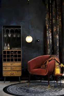 Wandlampen|Wandlampen-Dutchbone Bulan Wandlamp Black, Brass