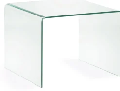Glazen Bijzettafels-Kave Home Burano Bijzettafel Transparant