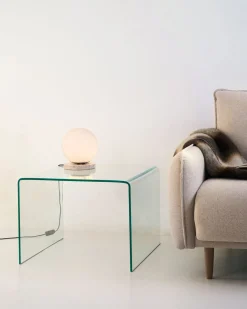 Glazen Bijzettafels-Kave Home Burano Bijzettafel Transparant