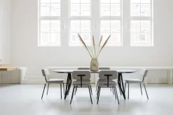 Houten Eettafels|Ovale Eettafels-Studio HENK Butterfly Plat Ovaal Eettafel Zwart