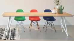 Houten Eettafels|Rechthoekige Eettafels-Studio HENK Butterfly White Eettafel Naturel