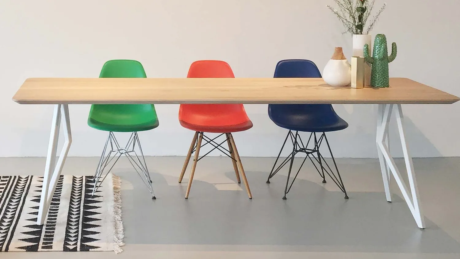 Houten Eettafels|Rechthoekige Eettafels-Studio HENK Butterfly White Eettafel Naturel
