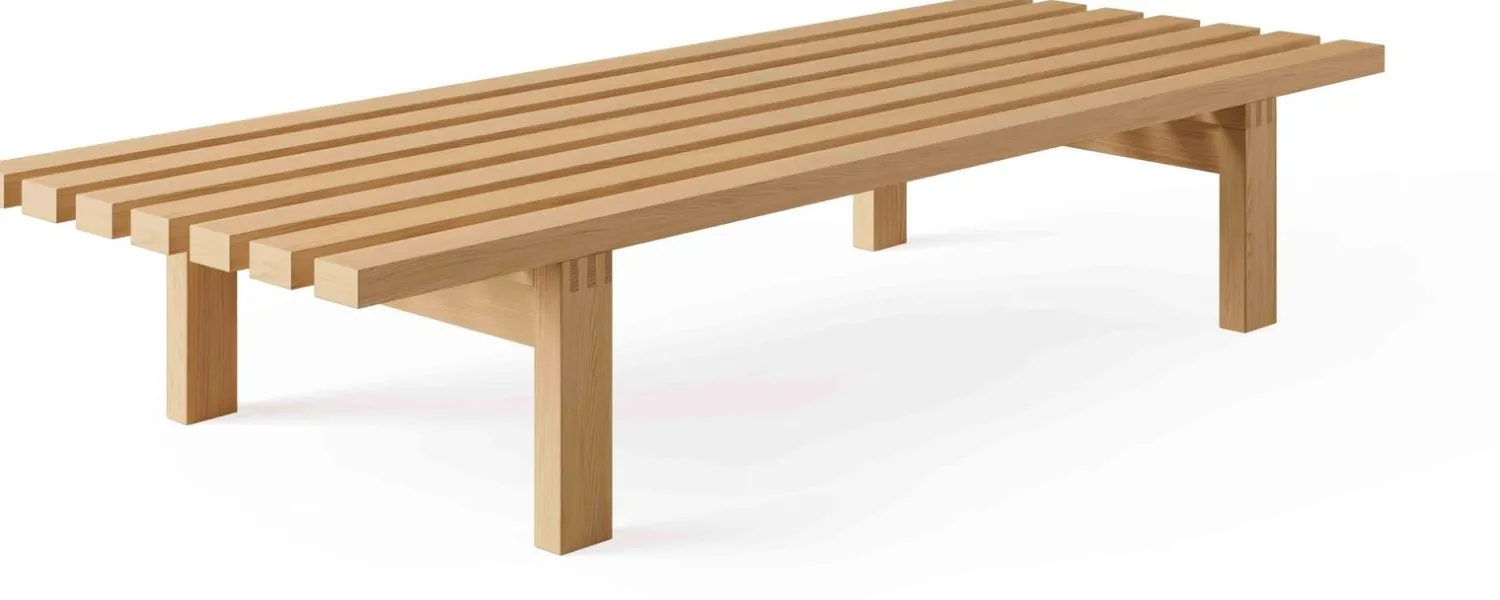 Design Salontafels|Houten Salontafels-Pastoe BZ Lattenbank Naturel